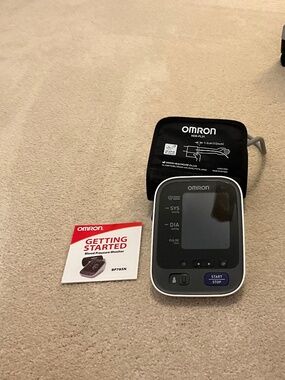 Omron battery operated blood pressure monitor